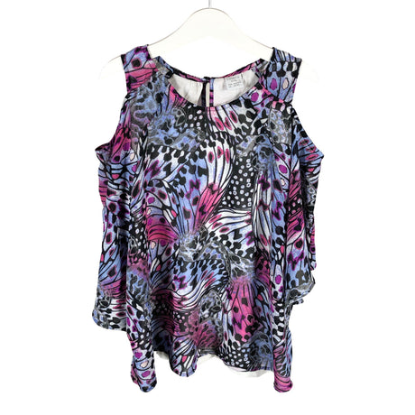 Unisex Lindex - Short-sleeved blouse, size 146 - 152 - Violet ()