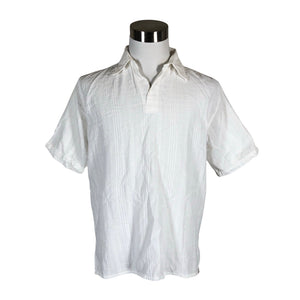 Unisex Blanc Du Nil - Collared shirt, size L - White (1)