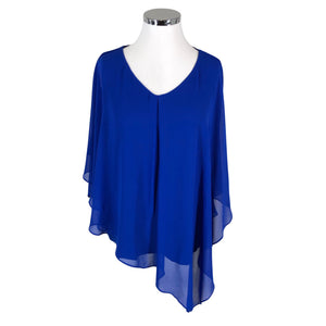 Unisex Billie&Blossom - Schiffon tunic, size 50 - Blue (1)