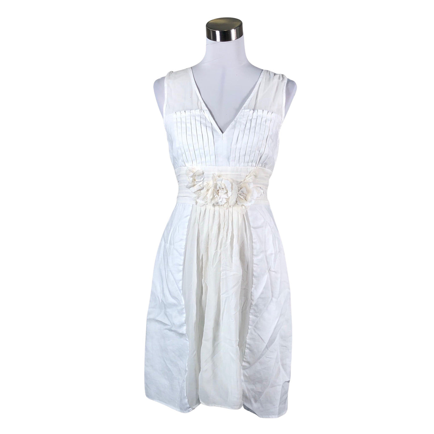 Unisex Derhy - Summer dress, size 40 - White (1)