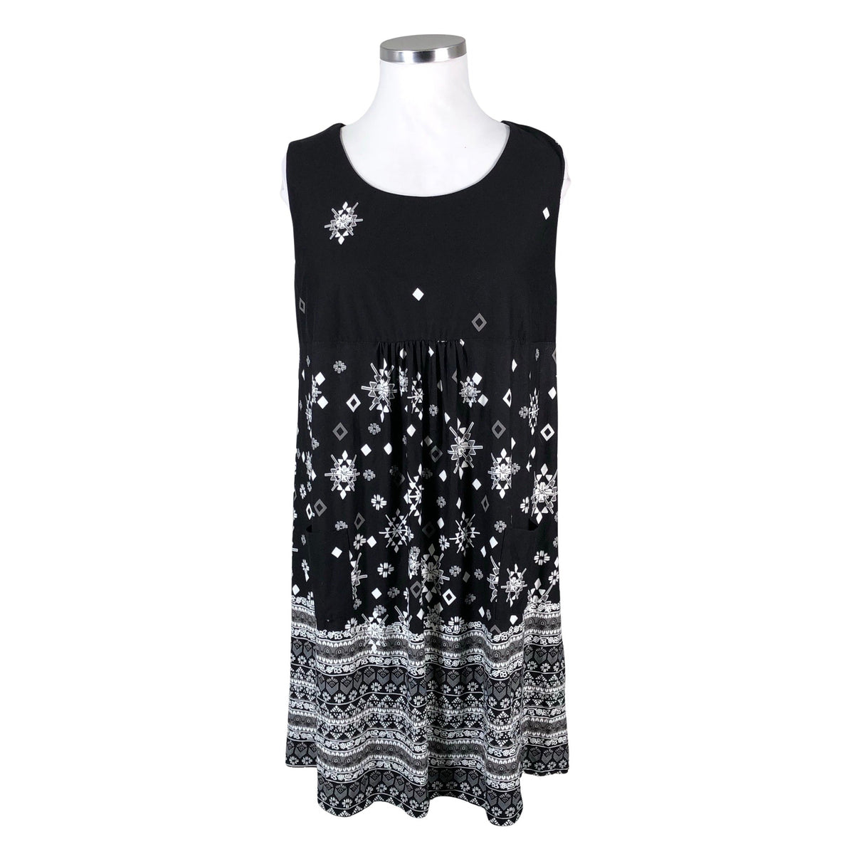 Unisex Ulla Popken - Tricot dress, size 46 - Black (1)