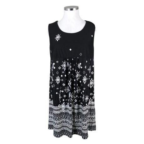 Unisex Ulla Popken - Tricot dress, size 46 - Black ()