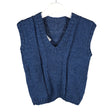 Unisex Handmade - Knit vest, size 134 - 140 - Blue ()