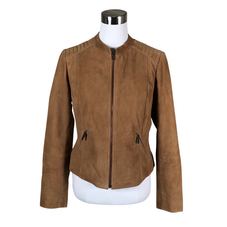 Unisex Your Face - Leather jacket, size 38 - Brown ()