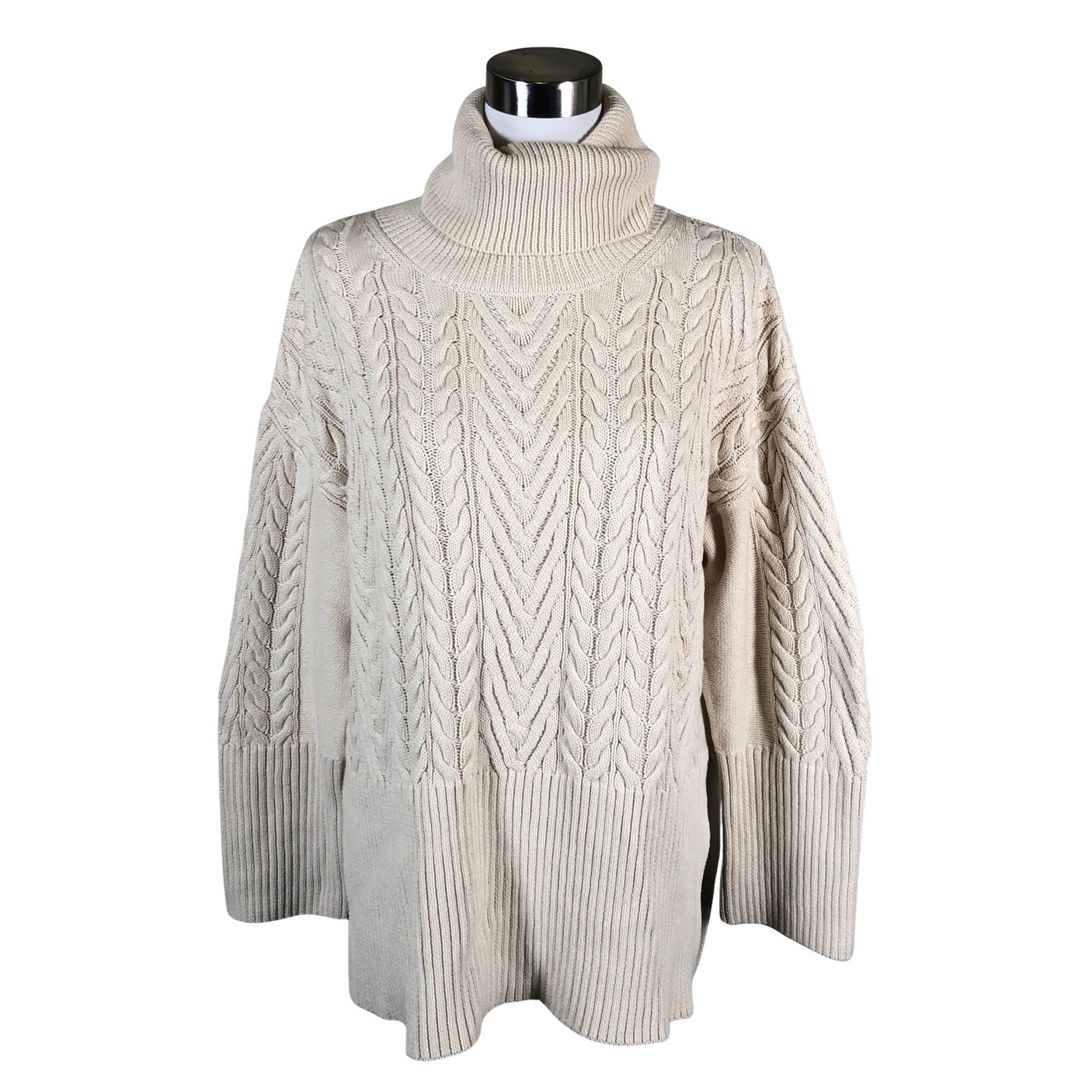 Unisex Part two - Knit tunic, size 38 - Natural white (1)