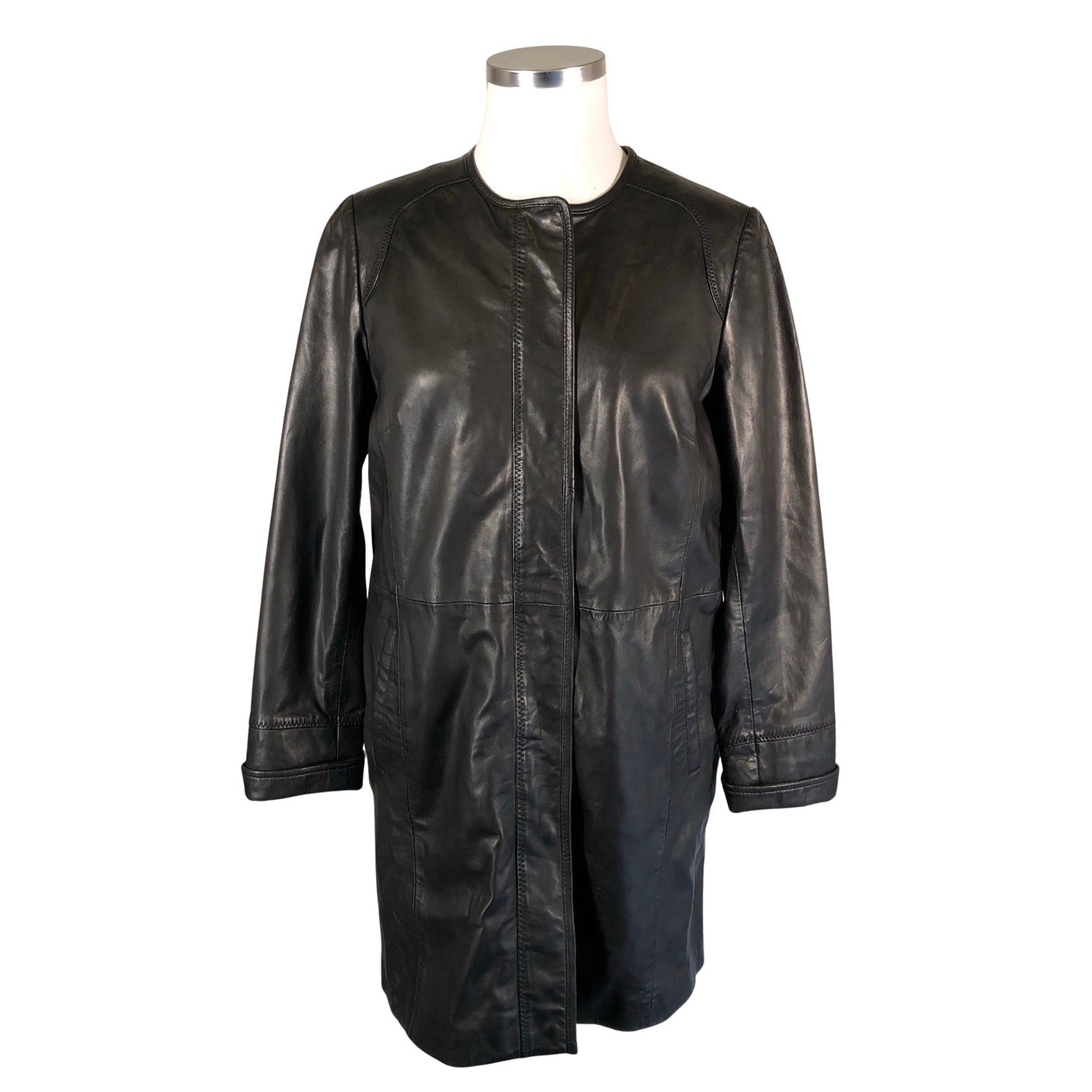 Unisex Migant - Leather jacket, size 42 - Black (1)