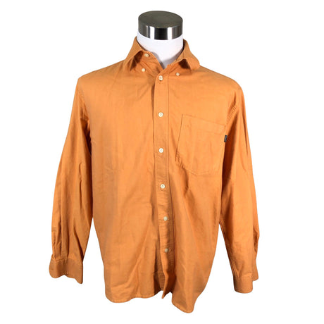 Unisex Cottonfield - Collared shirt, size M - Orange ()