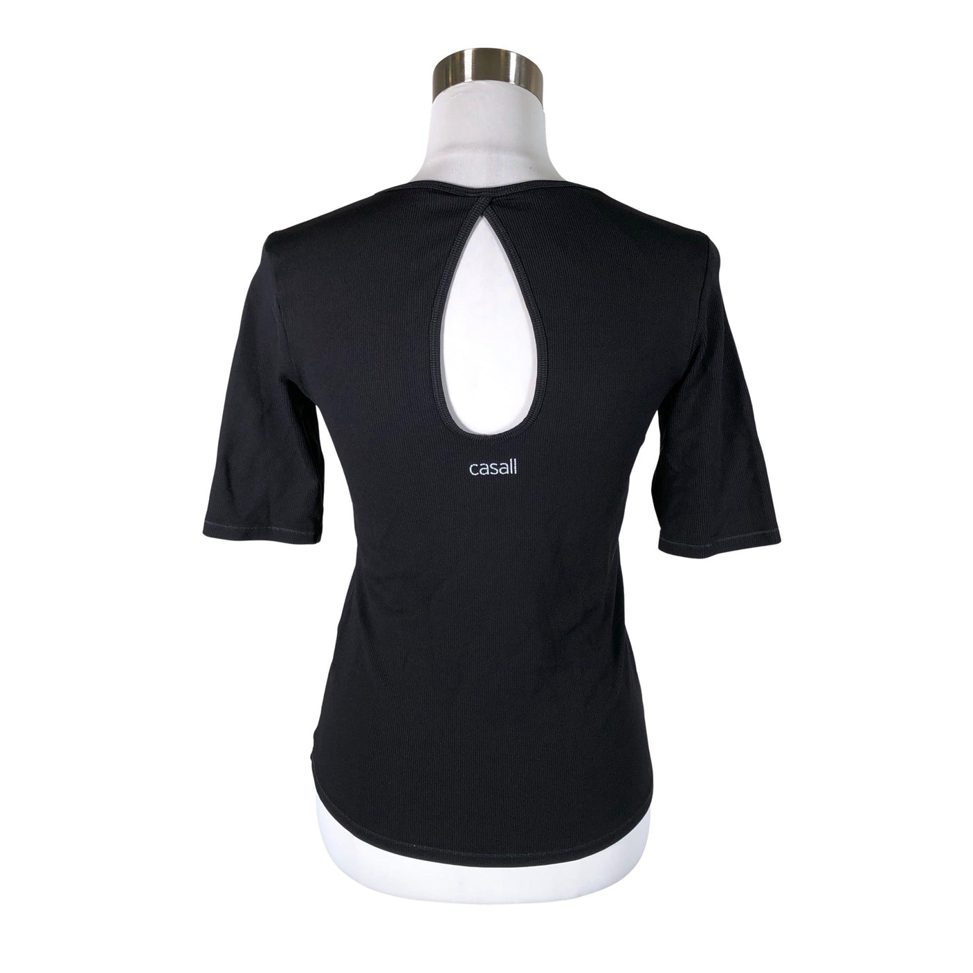 Unisex Casall - Sports shirt, short sleeve, size 38 - Black (2)