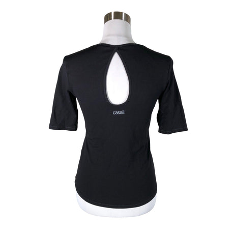 Unisex Casall - Sports shirt, short sleeve, size 38 - Black (2)