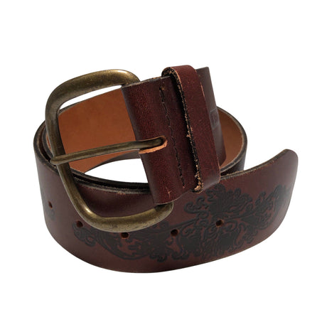 Unisex Friitala - Leather belt, size No size - Brown ()
