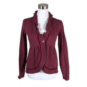 Unisex House of Lola - Sweat jacket, size 36 - Wine red (1)