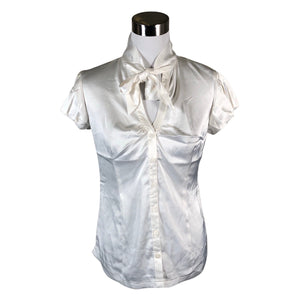 Unisex Avenue - Short-sleeved blouse, size 36 - White (1)