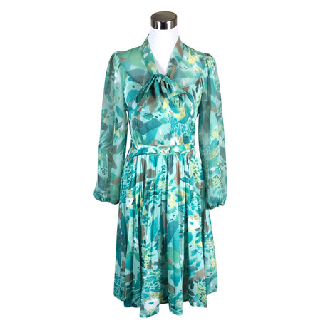 Unisex Handmade - Schiffon dress, size 36 - Green ()