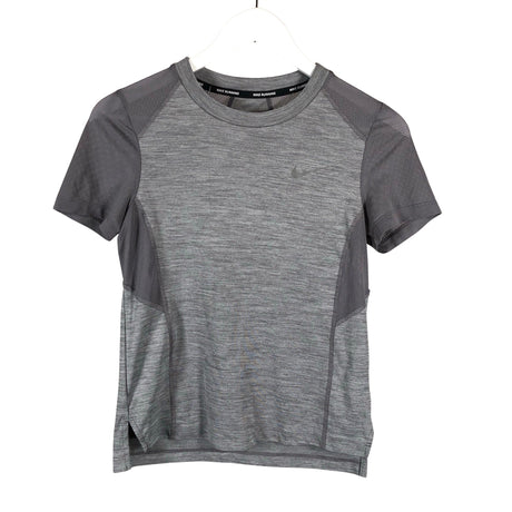 Unisex Nike - Sports shirt, short sleeve, size 34 - Gray ()