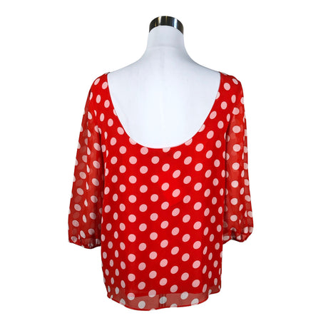 Unisex Love21 - Short-sleeved blouse, size 38 - Red (2)