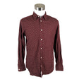Unisex Selected - Collared shirt, size L - Wine red ()
