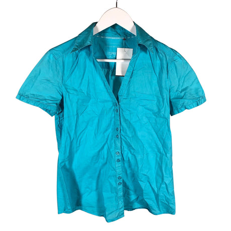 Unisex Esprit - Short-sleeved blouse, size 38 - Turquoise ()