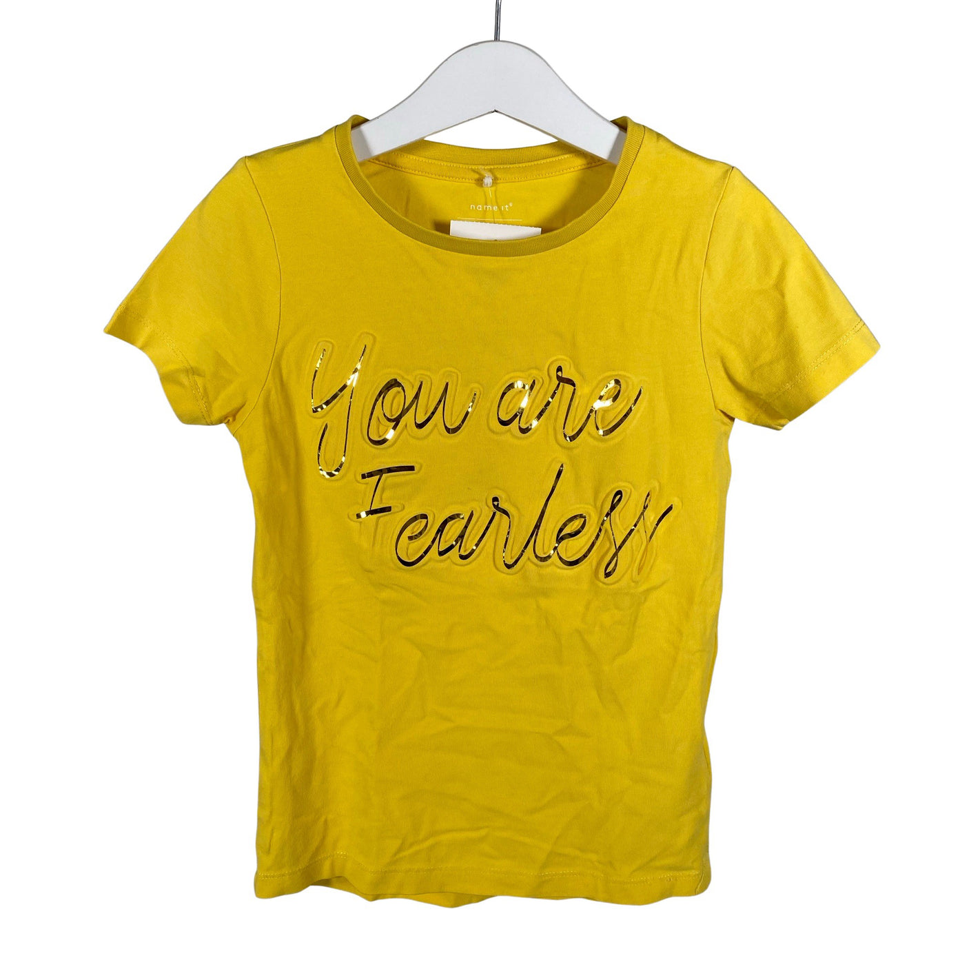 Unisex Name It - T-shirt, size 122 - 128 - Yellow (1)