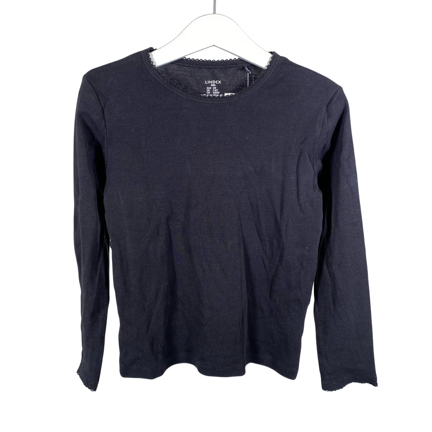 Unisex Lindex - Tricot shirt, size 122 - 128 - Black (1)