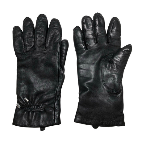 Unisex A+more - Leather gloves, size No size - Black ()