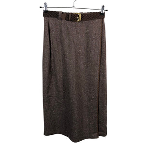 Unisex Hirsch - Fabric skirt, size 36 - Brown (1)
