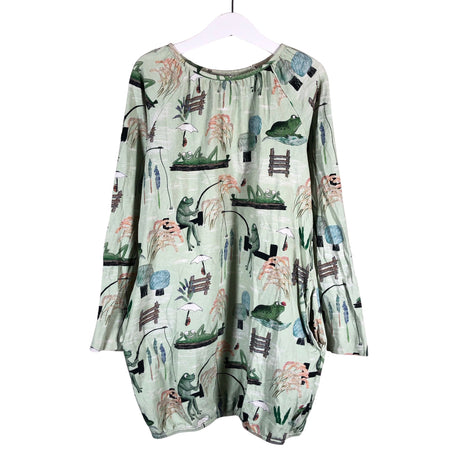 Unisex NOSH - Tricot dress, size 134 - 140 - Green ()