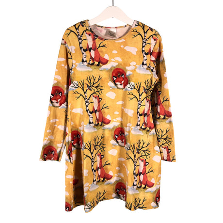 Unisex Paapero - Tricot dress, size 128 - 134 - Yellow ()