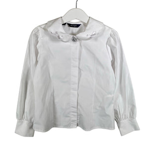 Unisex Bogi - Tricot dress, size 110 - 116 - White (1)