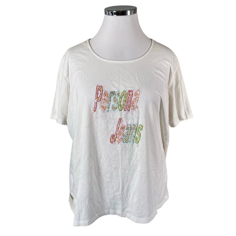 Unisex Persona by Marina Rinaldi - T-shirt, size 52 - White ()