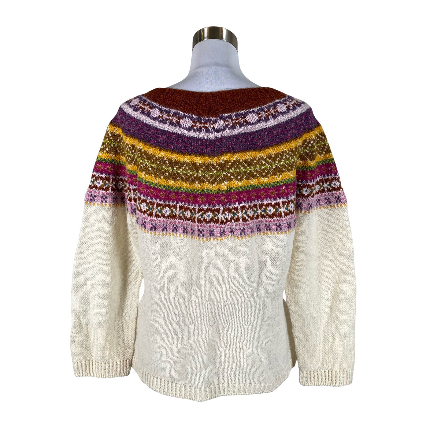 Unisex Handmade - Sweater, size 40 - Natural white (2)