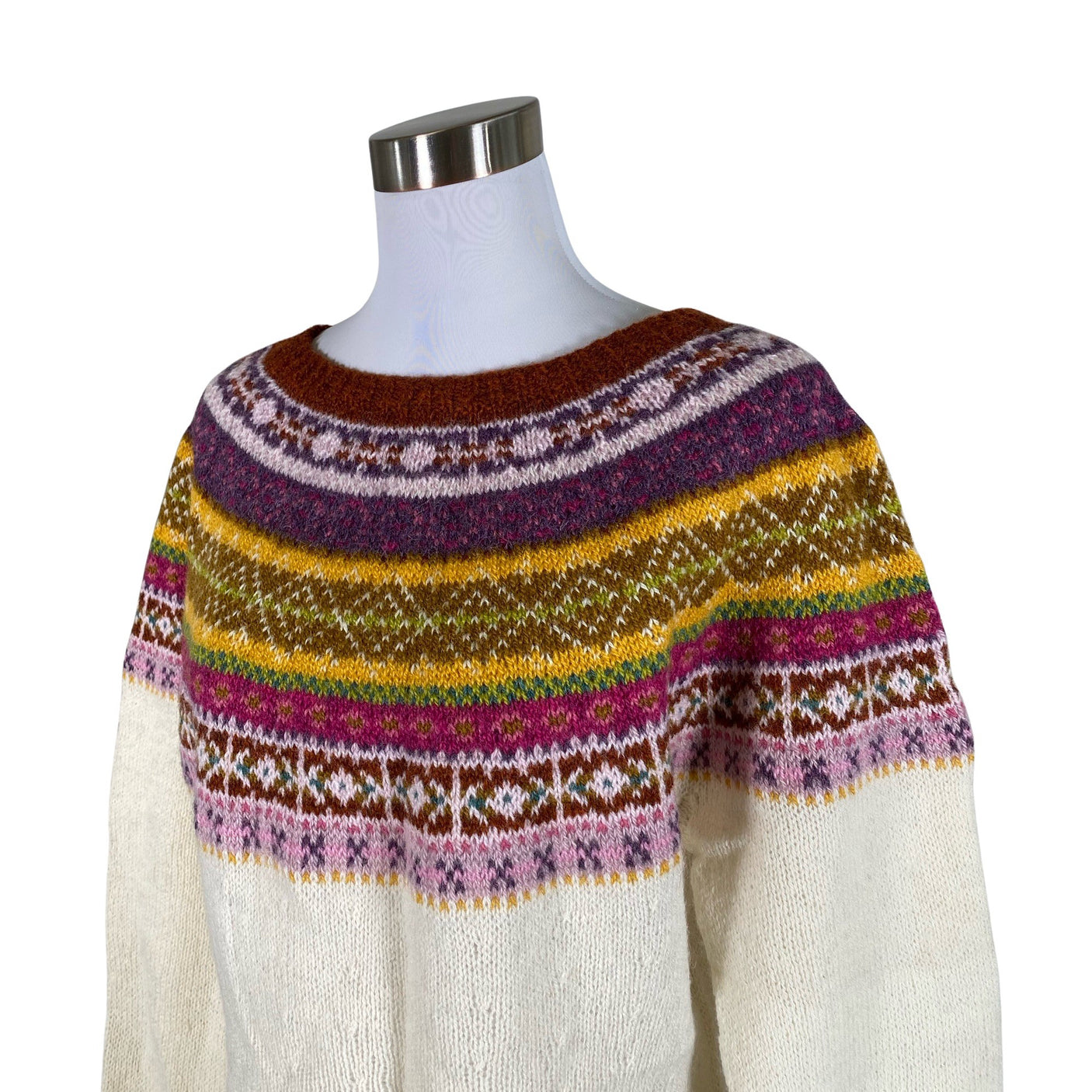 Unisex Handmade - Sweater, size 40 - Natural white (3)