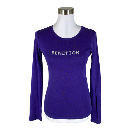 Unisex Benetton - Tricot shirt, size 34 - Violet ()