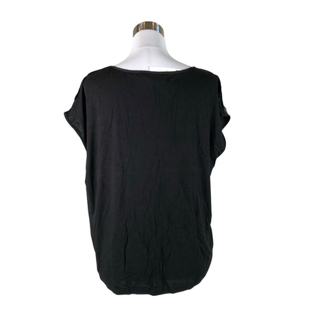 Unisex Free Quent - Short-sleeved blouse, size 40 - Black (2)