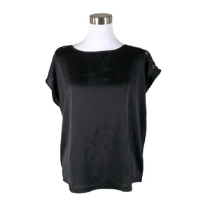 Unisex Free Quent - Short-sleeved blouse, size 40 - Black (1)