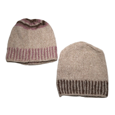 Unisex Handmade - Winter beanie, size 52 - 54 cm - Beige ()
