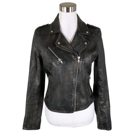 Unisex Molltan - Leather jacket, size 36 - Black ()