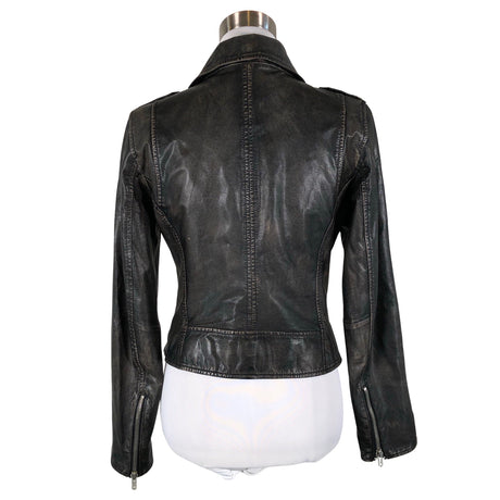 Unisex Molltan - Leather jacket, size 36 - Black (2)