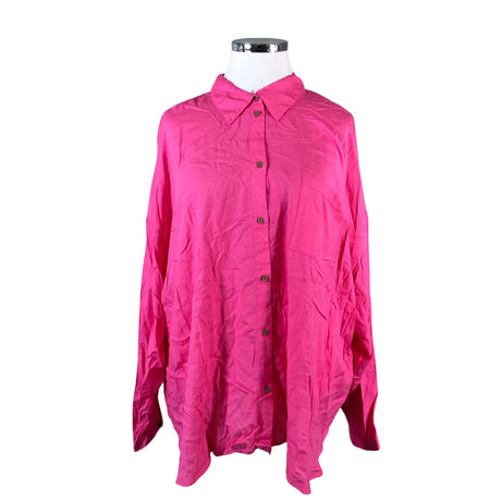 Unisex Zizzi - Schiffon tunic, size 54 - Pink ()