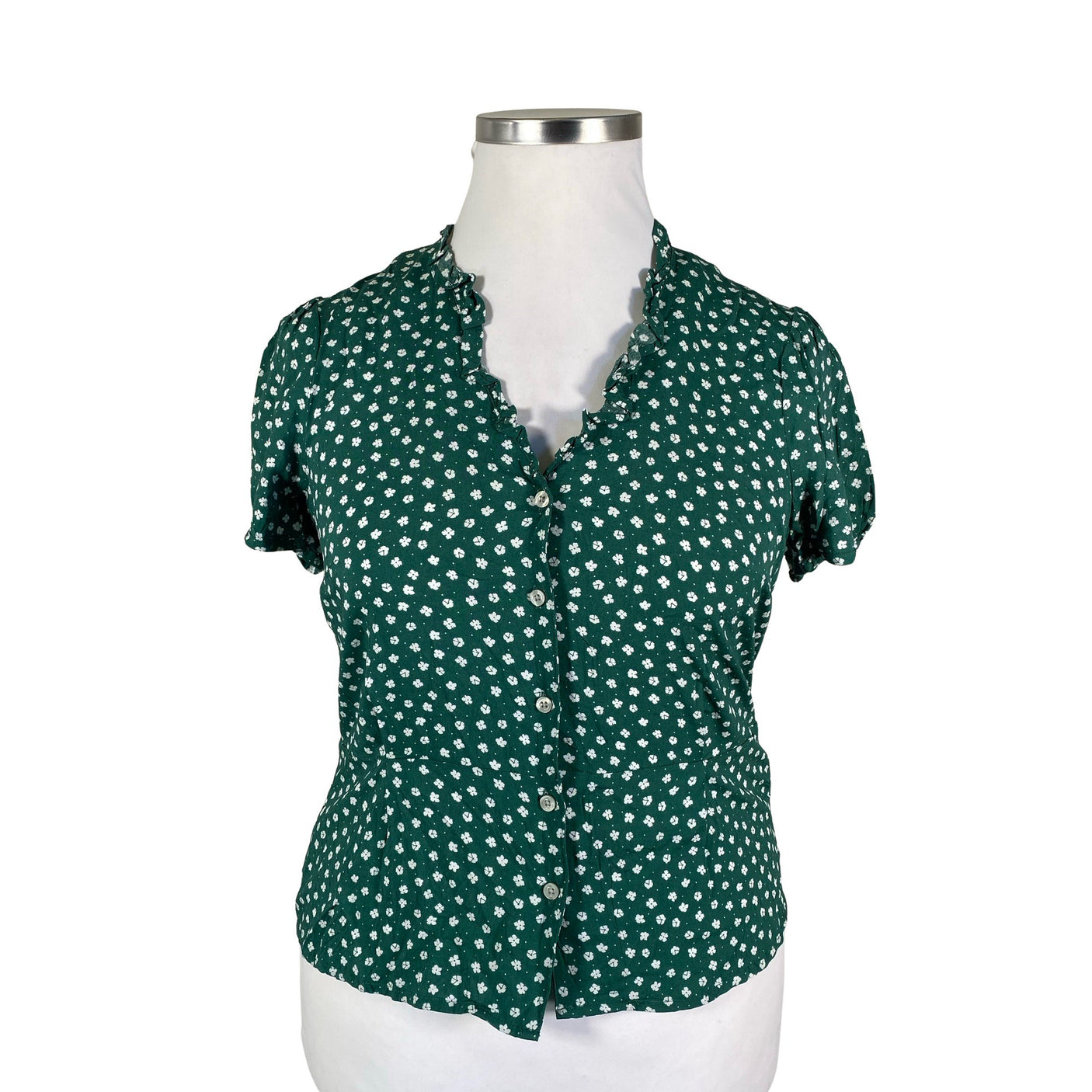Unisex Holly & Whyte by Lindex - Short-sleeved blouse, size 42 - Green (1)