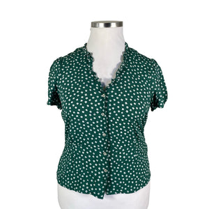 Unisex Holly & Whyte by Lindex - Short-sleeved blouse, size 42 - Green (1)