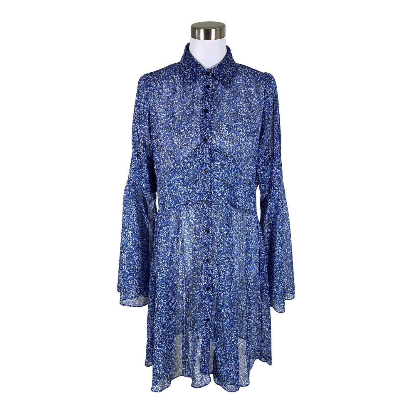Unisex 2NDDAY - Schiffon dress, size 40 - Blue (1)