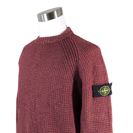Unisex Stone Island - Sweater, size L - Wine red (2)