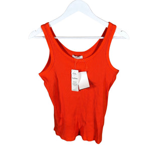 Unisex Lindex - Tricot tank top, size 38 - Orange (1)