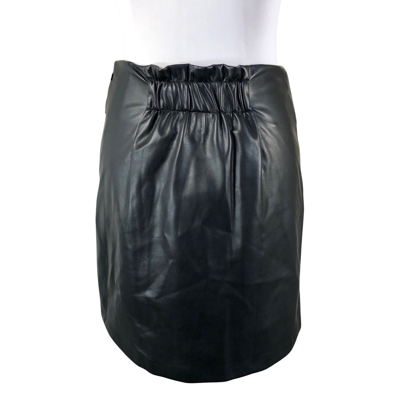 Unisex DKNY - Leather skirt, size 32 - Black (2)