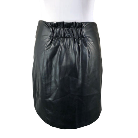 Unisex DKNY - Leather skirt, size 32 - Black (2)