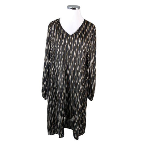 Unisex Zizzi - Schiffon dress, size 54 - Black ()