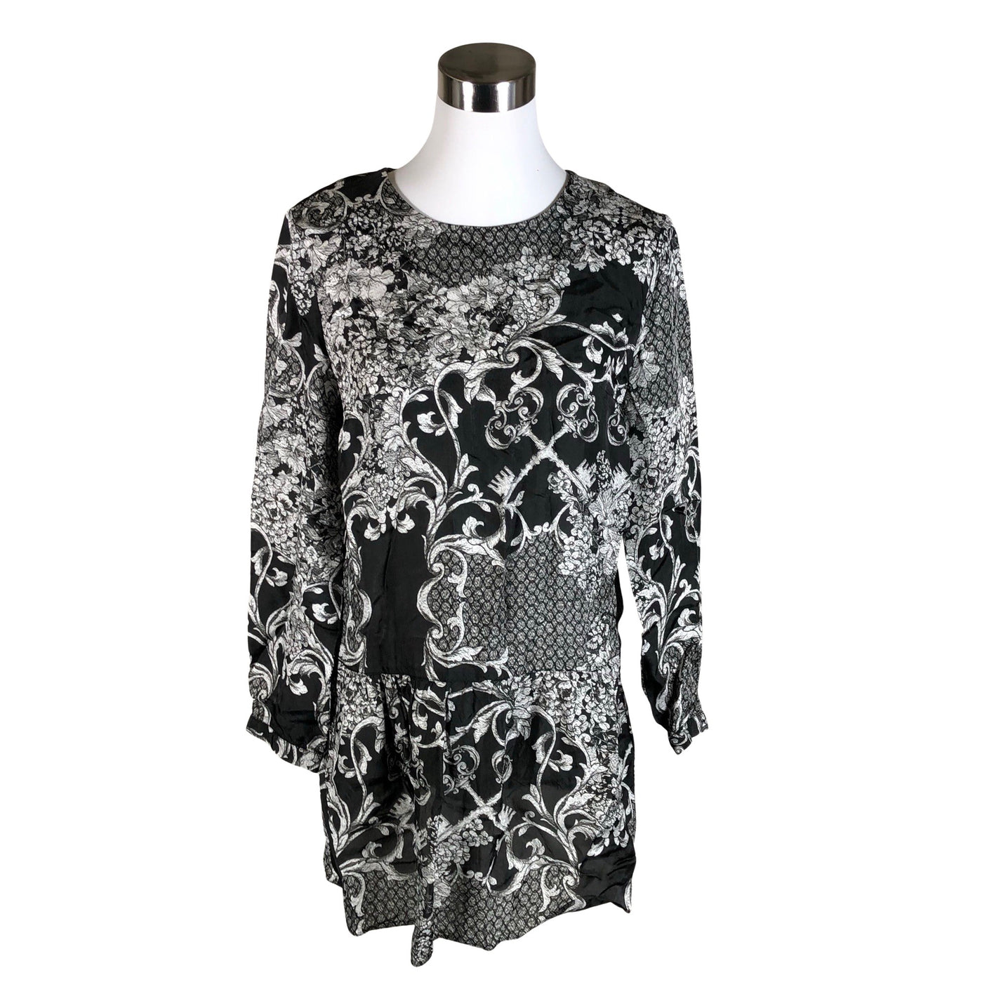 Unisex Andiata - Schiffon dress, size 38 - Black (1)