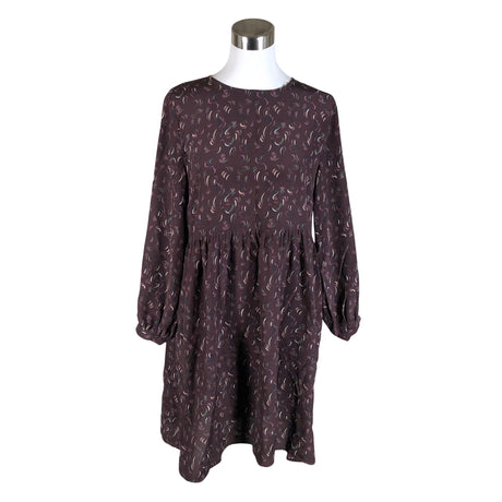 Unisex R-collection - Schiffon dress, size 36 - Wine red ()