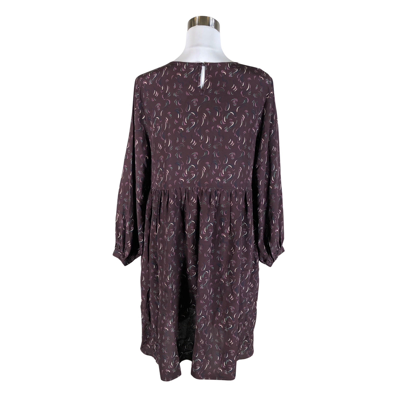 Unisex R-collection - Schiffon dress, size 36 - Wine red (2)
