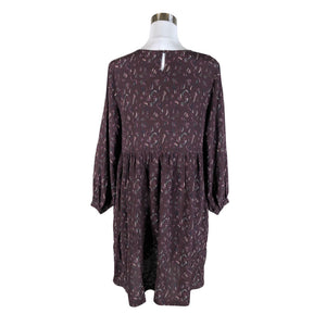 Unisex R-collection - Schiffon dress, size 36 - Wine red (2)